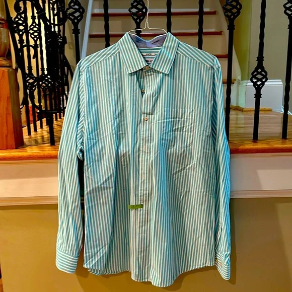 crown & ivy | Shirts | Mens Long Sleeve Button Down Aqua Bluewhite Striped Size Large | Poshmark crown & ivy | Shirts | Mens Long Sleeve Button Down Aqua Bluewhite Striped Size Large | Poshmark